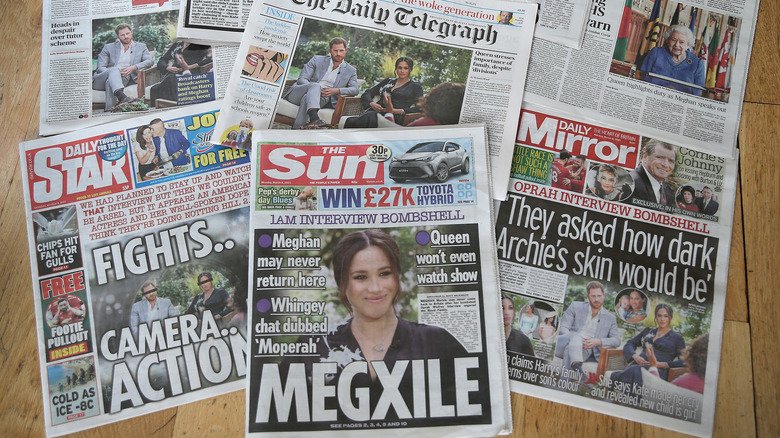 British newspapers about Meghan Markle