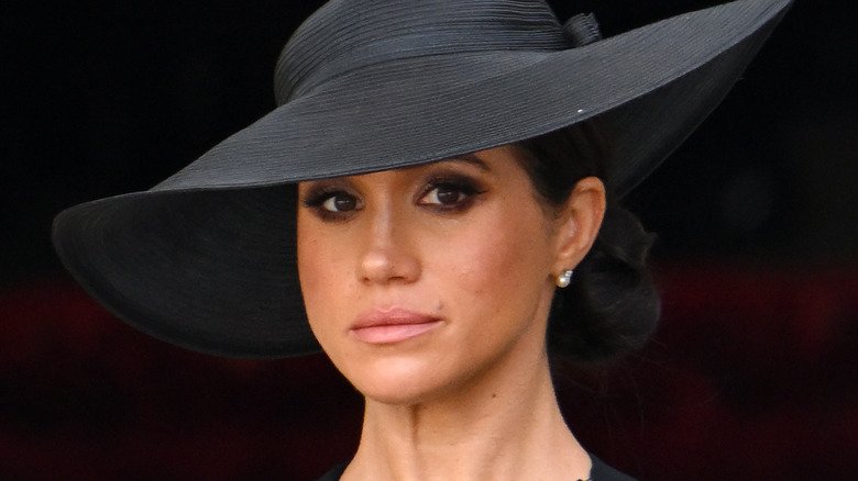 Meghan Markle in black at Queen Elizabeth II's funeral