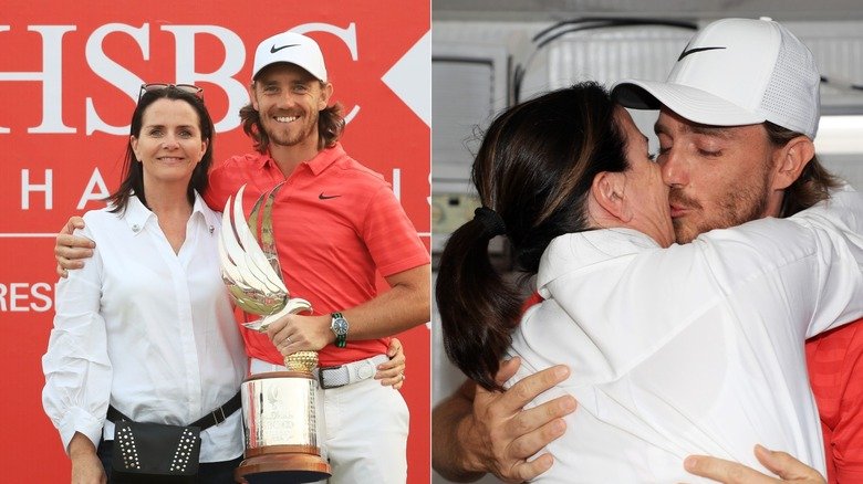 Beyond the Numbers: The Enduring Partnership of Tommy and Clare Fleetwood 6 Tommy Fleetwood kissing Clare Fleetwood