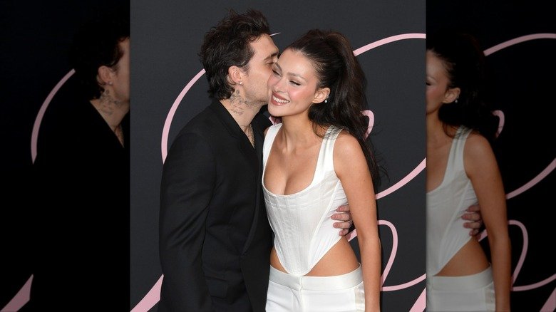 Behind the Filter: The Unsettling Dynamics of Brooklyn Beckham and Nicola Peltz's High-Profile Marriage 2 Brooklyn Beckham kissing Nicola Peltz