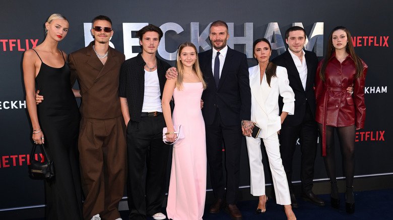 Nicola Peltz with the Beckham family
