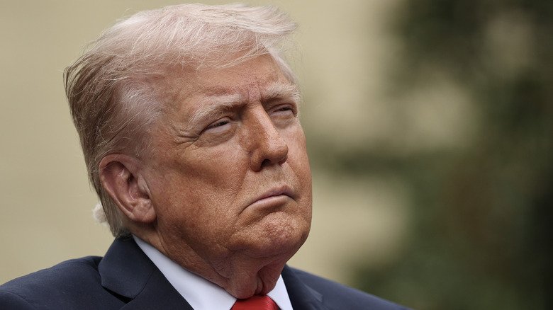 Rumors Trump Couldn't Shake. 136 Close-up of Donald Trump with his face slumping on Sep. 11, 2025