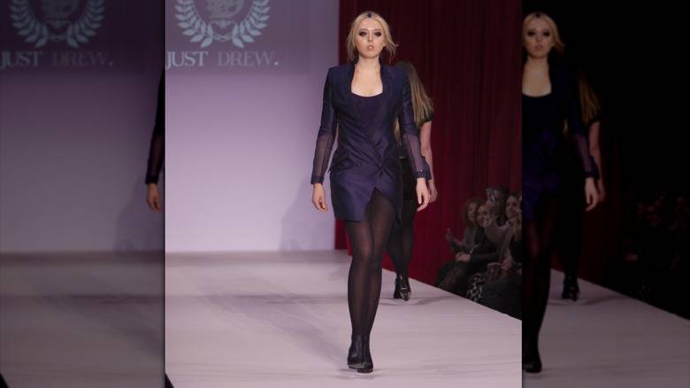 Tiffany Trump walking on the runway during New York Fashion Week
