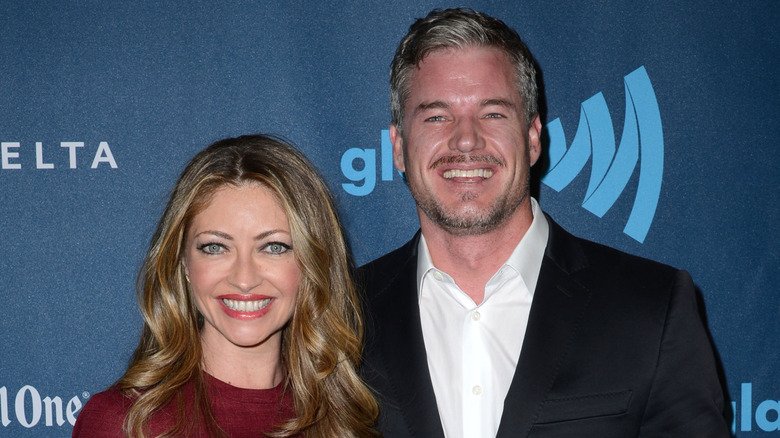 Eric Dane poses with Rebecca Gayheart in 2013