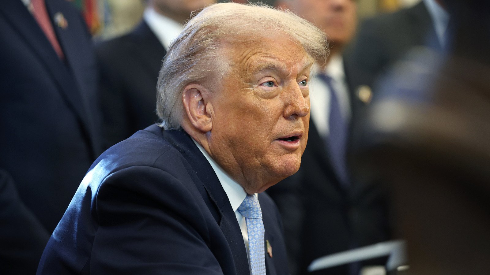 jarring photos of donald trump prove his makeup should never be captured up close 9