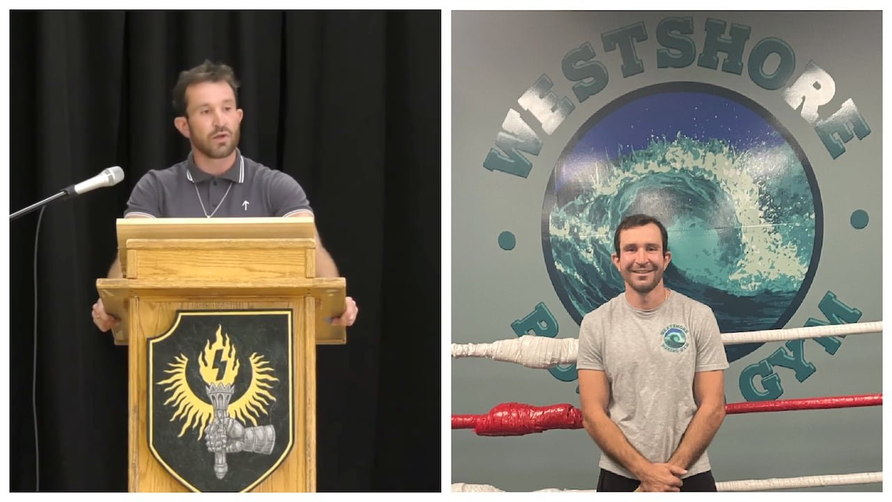 MMA gym owners, coaches identified at secret neo-Nazi event in B.C. 50 A comparison photo shows the same person in two different contexts.