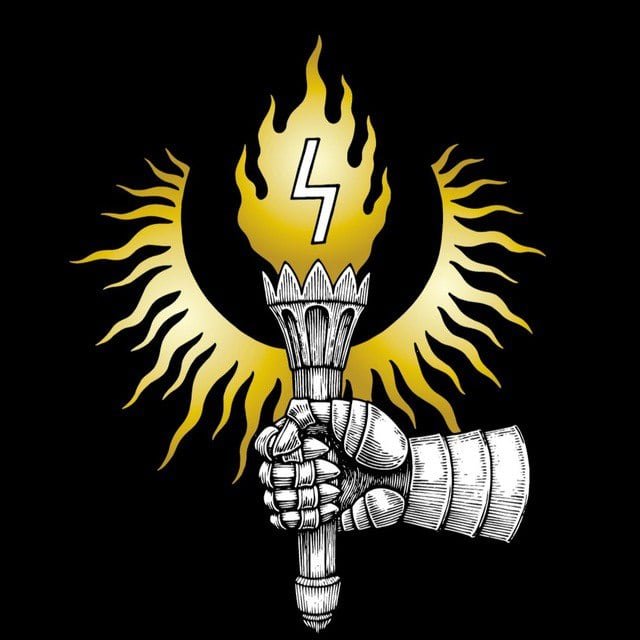 MMA gym owners, coaches identified at secret neo-Nazi event in B.C. 46 A logo shows a gauntleted hand holding a torch with a rune in it.