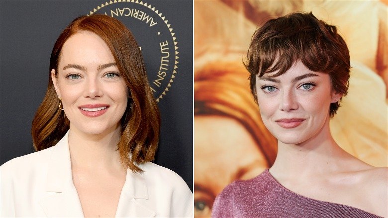 side by side pics of emma stone show how drastically her face has changed 1