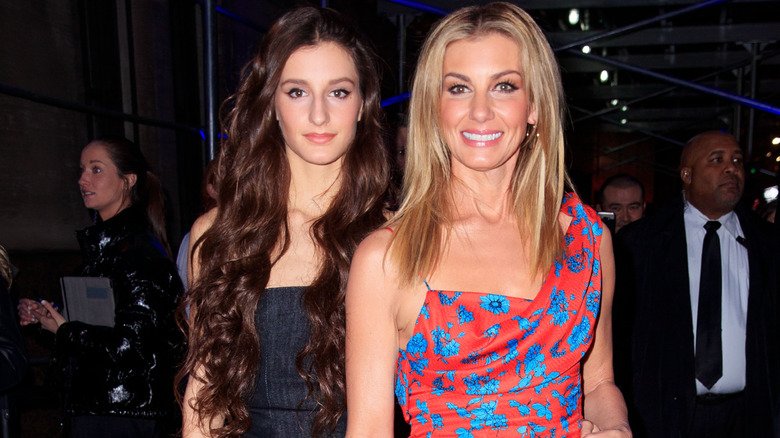 Faith Hill's Daughters: Living Lavish Lives 4 Audrey McGraw and Faith Hill backstage at an event