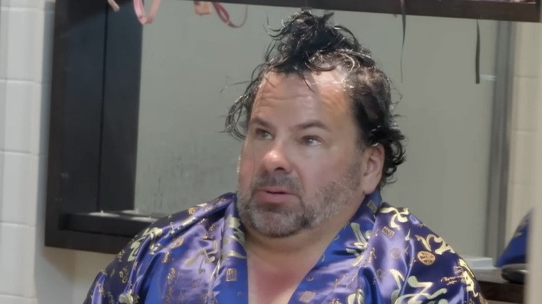 90 Day Fiance's Big Ed Brown with mayo in his hair