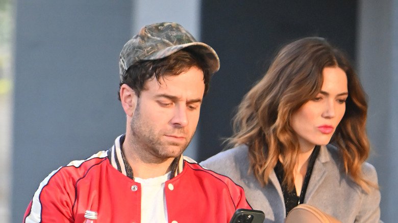Taylor Goldsmith and Mandy Moore out in Los Angeles.