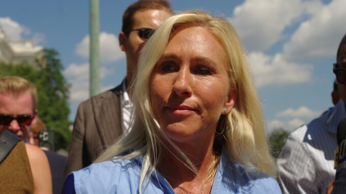 Jarring Pics Of Marjorie Taylor Greene Prove Her Makeup Shouldn't Be Captured Up Close