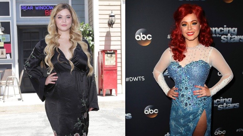 Sasha Pieterse before and after Dancing with the Stars