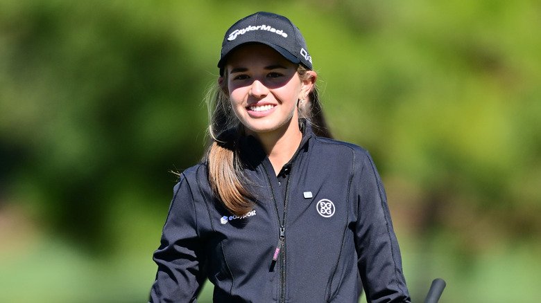 Kai Trump on the golf course