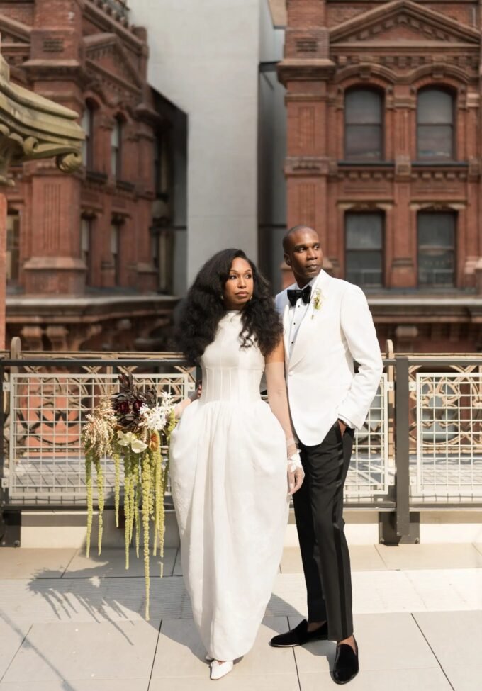 Part Enchanted Garden, Part Literary Speakeasy: A Chic + Moody New York Wedding