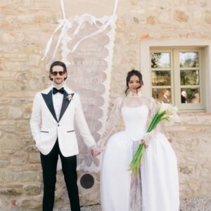 The Bride’s Sister Designed Her Dress For This Ethereal, Elegant Wedding Day In Italy