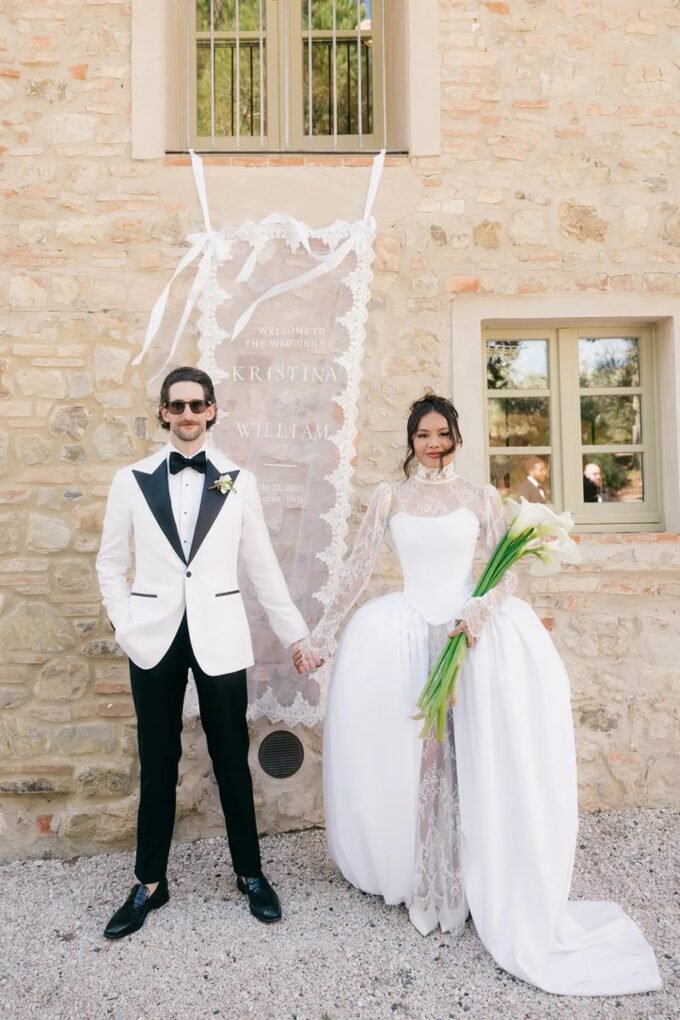 The Bride’s Sister Designed Her Dress For This Ethereal, Elegant Wedding Day In Italy