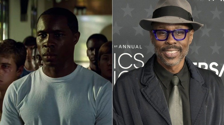 Actor Wood Harris in a split image