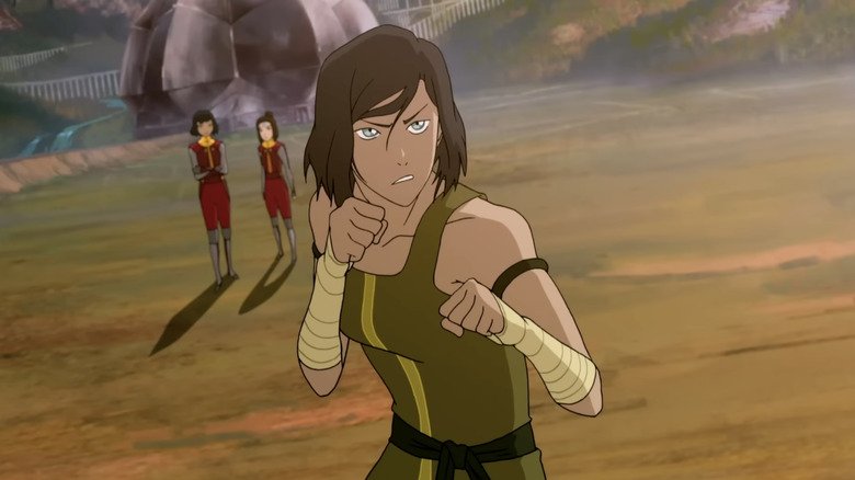 Zelda Williams' Transformation: A Stunning Sight 133 Kuvira ready to fight in a scene from The Legend of Korra
