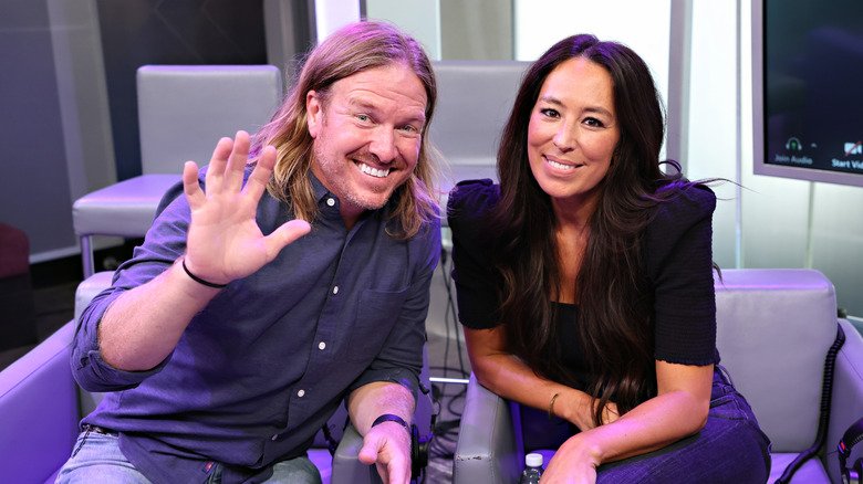 Chip and Joanna Gaines at a Sirius XM event