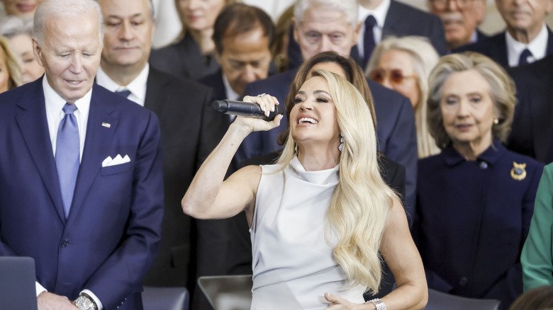 Carrie Underwood at Donald Trump's inauguration ceremony