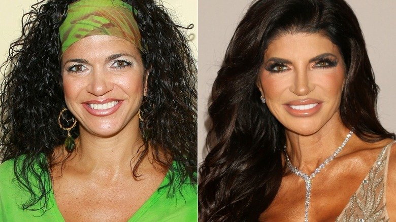 Side-by-side images of Teresa Giudice posing for a photo