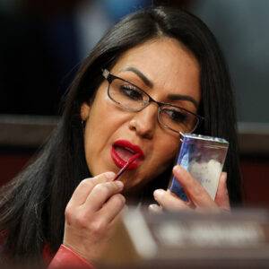 Lauren Boebert Hints At Money Woes In Navy Dress Tighter Than Her Budget