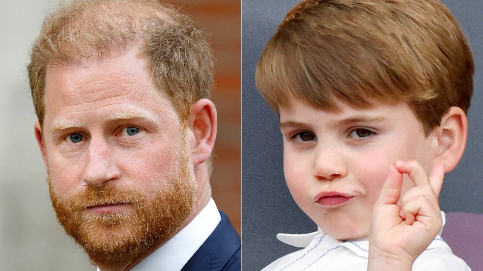 outrage as prince harry supposedly steals the spotlight from prince louis birthday 1