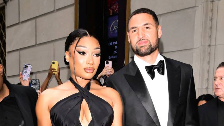 Celebs Who Called Out Their Cheating Exes In Public 142 Megan Thee Stallion and Klay Thompson attending an event in NYC in 2025