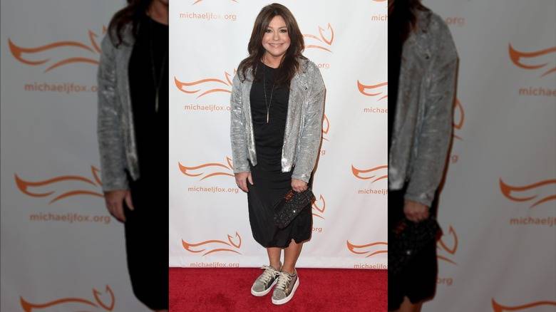 Rachael Ray Red Carpet Looks That Were Judged Too Harshly 139 Rachael Ray with a silver jacket, black dress, and sneakers.