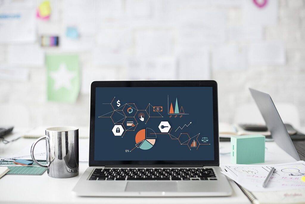How to Write a Business Plan in Nigeria: Step-by-Step Guide for SMEs 139 Laptop displaying charts used for SME financial projections