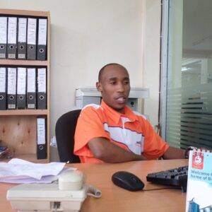 Small business team working in an organised office