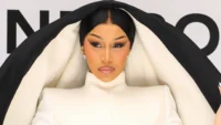 cardi b big hair paris fashion