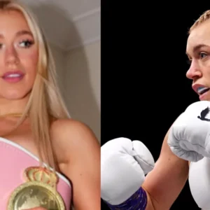 Elle Brooke competing in an influencer boxing event