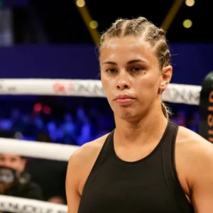 Paige VanZant during a combat sports appearance