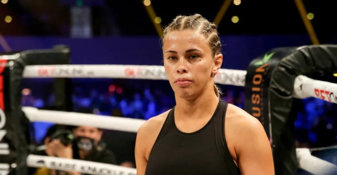 Paige VanZant during a combat sports appearance