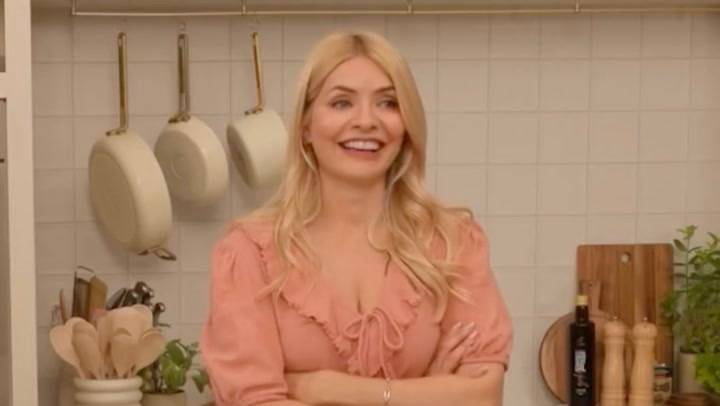 Holly Willoughby teasing the first guest on her Together YouTube series