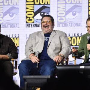 Rick Moranis appearing at the Spaceballs The New One Comic-Con panel