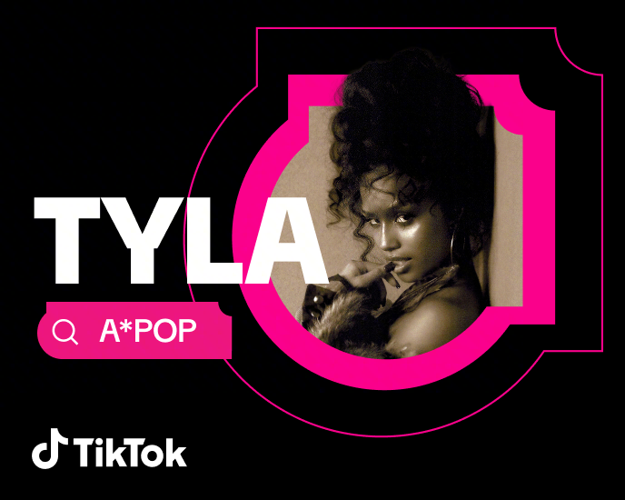 Tyla in imagery for TikTok's A*Pop album campaign