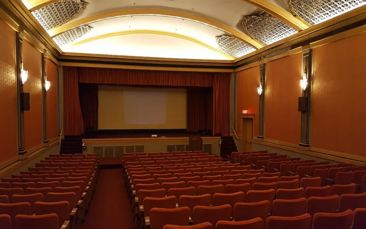 Movie theater auditorium illustrating the U.S. box office business in 2026