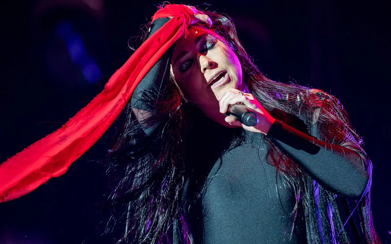 Amy Lee performing with Evanescence at Rock im Park in 2023