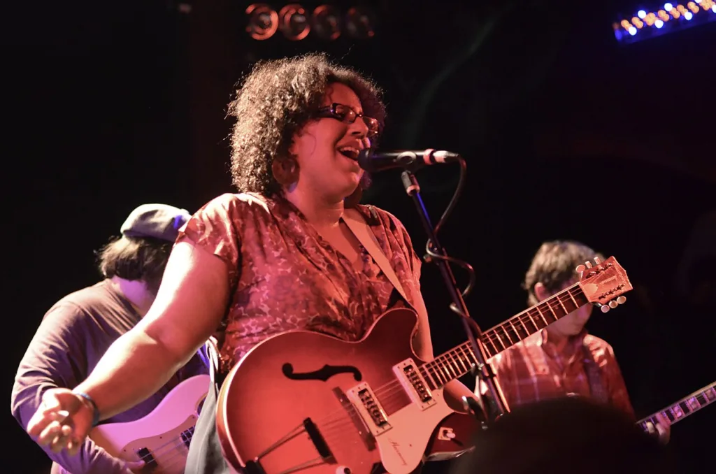 Brittany Howard performing with Alabama Shakes