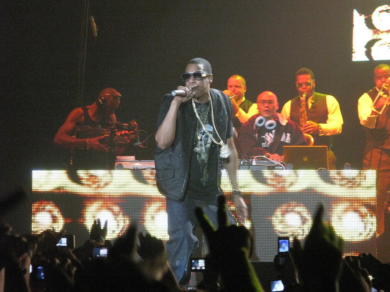 Open the featured image for Jay-Z Net Worth 2026: How His $2.8 Billion Fortune Grew Jay-Z performing on stage