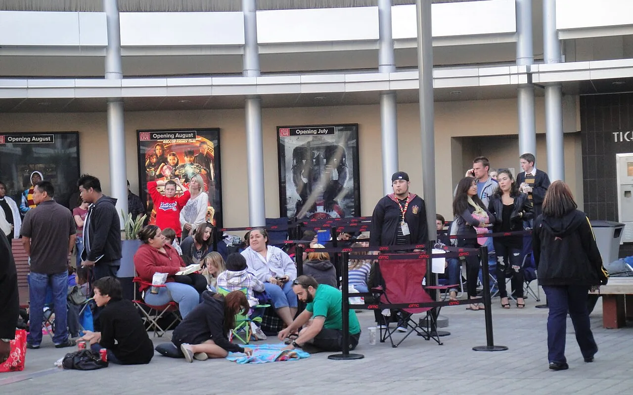 Fans gathered for a Harry Potter premiere, the franchise that made Jessie Cave famous