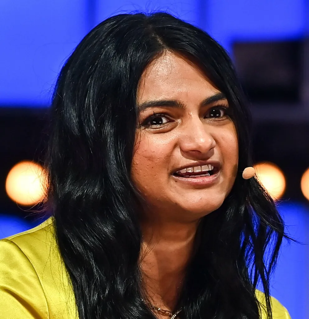 OnlyFans CEO Amrapali Gan speaking on stage at Web Summit 2022