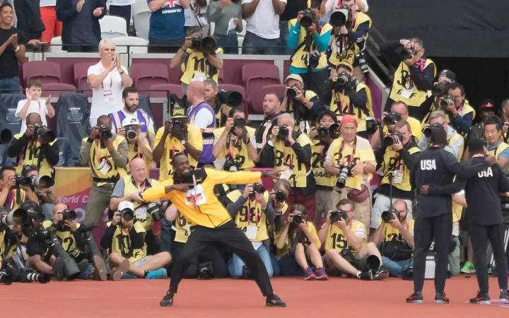 Usain Bolt at the 2017 Athletics World Championships in London