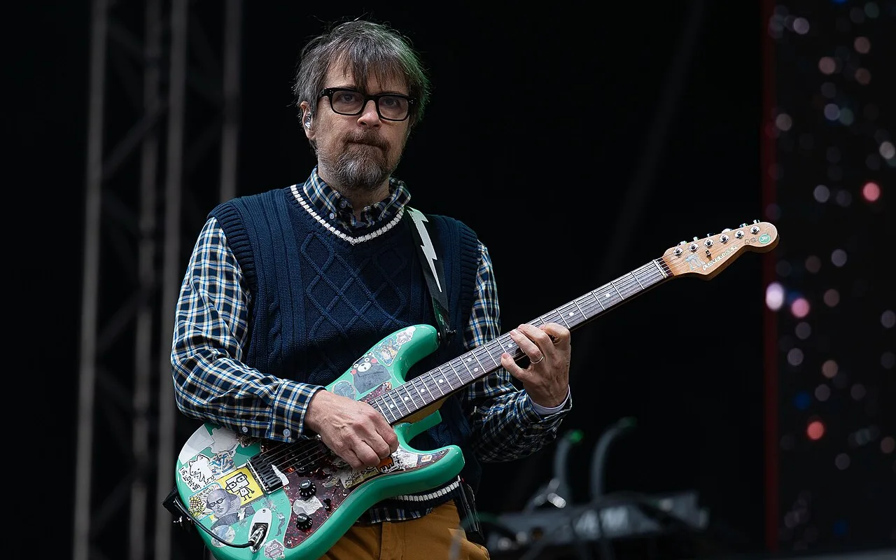 Rivers Cuomo performing with Weezer at Tons of Rock in 2025