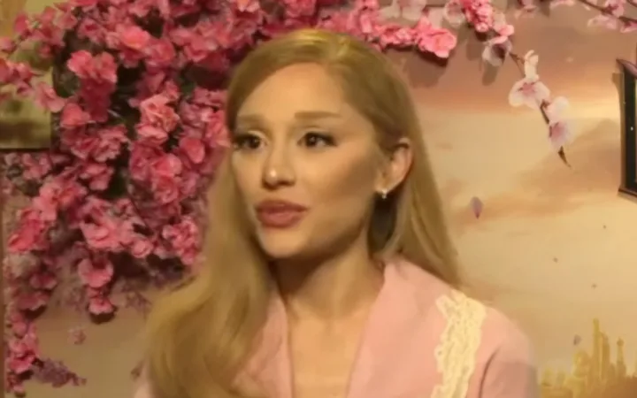 Ariana Grande during an interview promoting Wicked