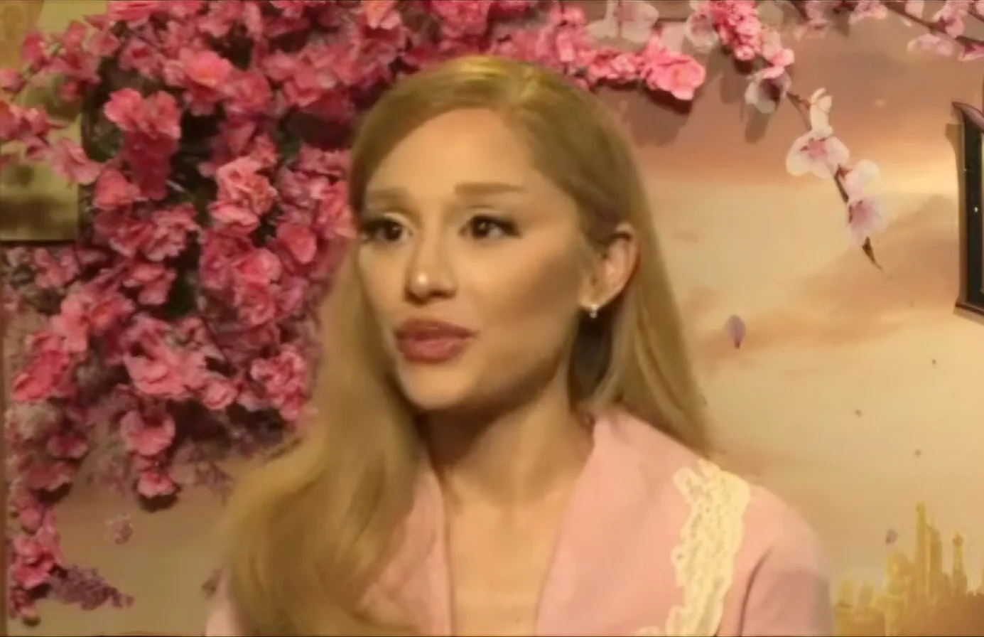 Ariana Grande during an interview promoting Wicked