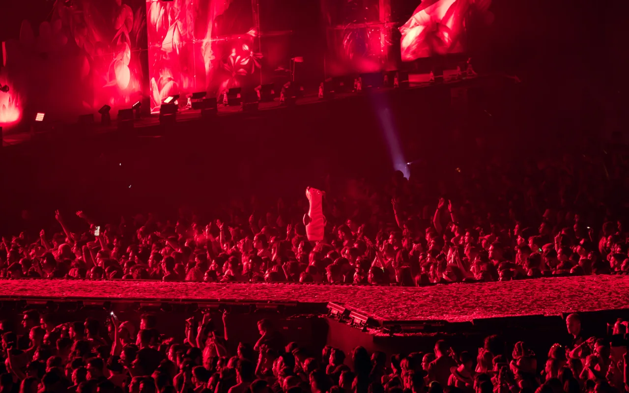 Burna Boy performing live at Untold Festival in 2024